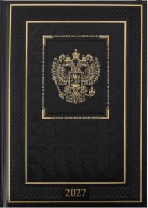 ЕЖЕДНЕВНИК A5 2027 176Л "СИМВОЛИКА" ЧЕРНЫЙ 