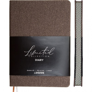 ЕЖЕДНЕВНИК A5 136Л "TWEED" КОРИЧНЕВЫЙ