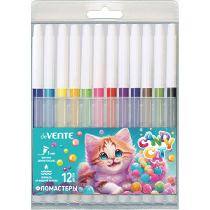 ФЛОМАСТЕРЫ "CANDY CAT" 12ЦВ