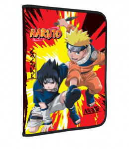 ПАПКА НА МОЛНИИ А4  "NARUTO" ДЛЯ ДОКУМЕНТОВ И ТЕТРАДЕЙ 