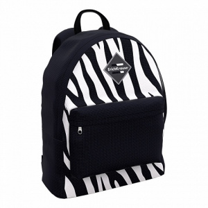 РЮКЗАК МОЛОДЕЖНЫЙ "BLACK&WHITE ZEBRA" 39*29*13СМ 17L