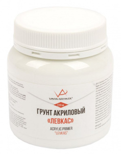 ГРУНТ АКРИЛОВЫЙ "ЛЕВКАС" БЕЛЫЙ 220МЛ