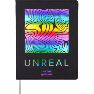 ДНЕВНИК УНИВЕРСАЛЬНЫЙ "UNREAL' С ОБЛОЖКОЙ ИЗ ИСКУСТВЕННОЙ КОЖИ 