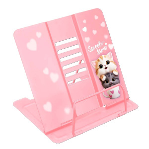 ПОДСТАВКА ДЛЯ КНИГ МЕТАЛЛИЧЕСКАЯ "CUTE CATS" 19*20СМ