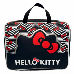 ПАПКА ПОРТФЕЛЬ НА МОЛНИИ С РУЧКАМИ А4 "HELLO KITTY" ТЕКСТИЛЬ 35*26,5*7.5СМ