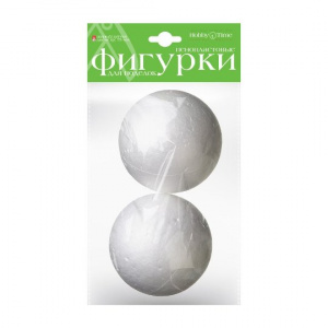 ФИГУРЫ ИЗ ПЕНОПЛАСТА "ШАРЫ" D=75ММ 2ШТ