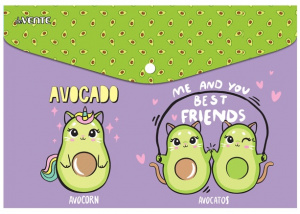 ПАПКА НА КНОПКЕ ЦВ А5 "AVOCADO" 