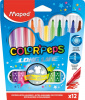 ФЛОМАСТЕPЫ  MAPED  12ЦВ COLOR'PEPS