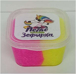 СЛАЙМ ЗЕФИРКА 2 ЦВЕТА 50Г "ПЕГАС"