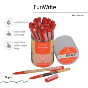 РУЧКА ШАРИКОВАЯ "FUN WRITE. ЛИСА В КЕДАХ"
