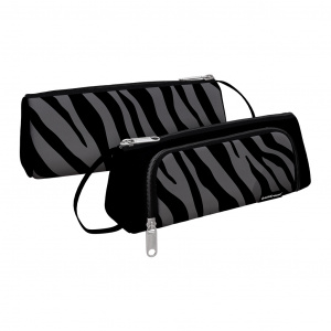 ПЕНАЛ МЯГКИЙ ОБЪЕМНЫЙ "GREY ZEBRA" 21*8*10СМ