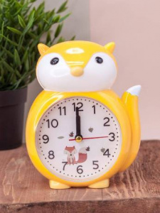 ЧАСЫ БУДИЛЬНИК FOX YELLOW 15,8*13*6,5СМ