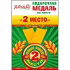 МЕДАЛЬ МЕТАЛЛИЧЕСКАЯ "2-Е МЕСТО"