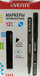 МАРКЕР ПЕРМАНЕНТНЫЙ deVENTE ЧЕРНЫЙ