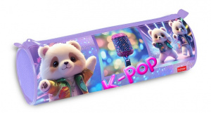 ПЕНАЛ МЯГКИЙ ОБЪЕМНЫЙ "K-POP МИШКИ" 21*7СМ