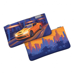 ПЕНАЛ МЯГКИЙ ПЛОСКИЙ "SPORT CAR" 22*12СМ