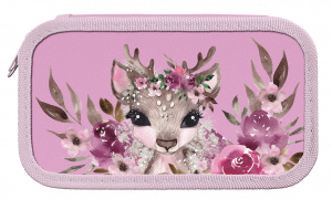 ПЕНАЛ ДВУХСЕКЦИОННЫЙ "CUTE DEER" 19*10,5 СМ  