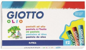 МЕЛКИ ПАСТЕЛЬ МАСЛЯНАЯ GIOTTO OLIO 12 ЦВ