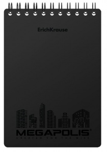 БЛОКНОТ А5 80Л НА ГРЕБНЕ ERICH KRAUSE "MEGAPOLIS"