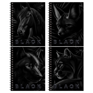 ТЕТРАДЬ 48Л КЛЕТКА "JUST BLACK"
