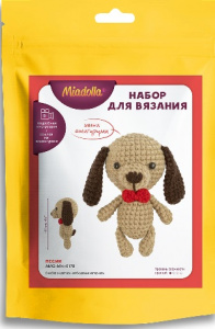 НАБОР ДЛЯ ИЗГОТОВЛЕНИЯ ВЯЗАНИЕ "ПЕСИК"