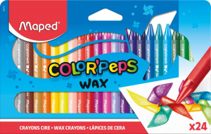 НАБОР ВОСКОВЫХ МЕЛКОВ MAPED COLOR'PEPS 24 ЦВ 