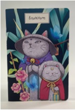 БЛОКНОТ СКОБА А6 40Л ЛИ SWEET CAT SHOP КОТИКИ ЯПОНИЯ