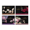 АЛЬБОМ ДЛЯ РИСОВАНИЯ НА ГРЕБНЕ 40 ЛИСТОВ "NIGHT FLOWERS" 