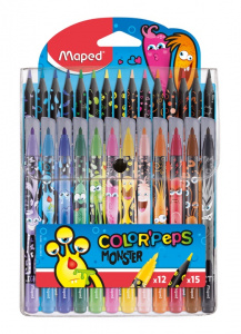 НАБОР ДЛЯ ЦВЕТНОГО РИСОВАНИЯ 27ПР MAPED COLOR'PEPS "МОНСТР"