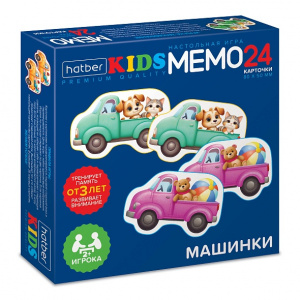 ИГРА МЕМО ФИГУРНОЕ "МАШИНКИ" 24 КАРТОЧКИ