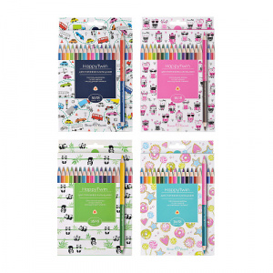 КАРАНДАШИ ЦВЕТНЫЕ "TWINCOLOR HAPPY" 36ЦВ