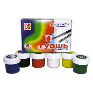 КРАСКИ ГУАШЬ  "КЛАССИКА" 6 ЦВ