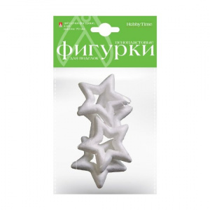 ФИГУРЫ ИЗ ПЕНОПЛАСТА "ФИГУРНЫЕ ЗВЕЗДОЧКИ" D=70ММ 4ШТ
