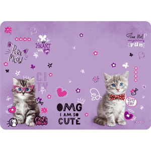 ПОКРЫТИЕ НА СТОЛ А2+ "PURR MEOW" ПВХ 70*50СМ