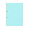 ТЕТРАДЬ НА КОЛЬЦАХ  А4 80Л КЛЕТКА "PASTEL MINT" 