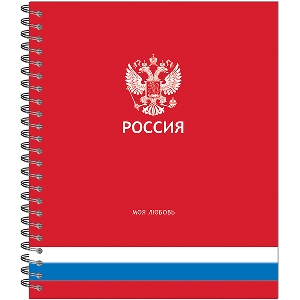 ТЕТРАДЬ 96Л КЛЕТКА "РОССИЯ"
