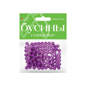 БУСИНЫ HOBBY TIME ГЛЯНЦЕВЫЕ 8ММ