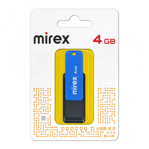 КАРТА ПАМЯТИ MIREX 4Gb "CITY BLUE" СИНЯЯ