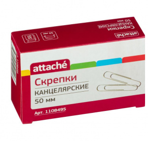 СКРЕПКИ ATTACHE 50ММ 50Ш/У ОЦИНКОВАННЫЕ