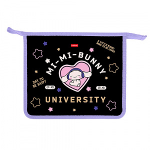 ПАПКА ДЛЯ ТЕТРАДЕЙ НА МОЛНИИ А5 "MI-MI BUNNY" ПЛАСТИК 24*20,5*6,5СМ