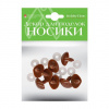 НОСИКИ ДЕКОРАТИВНЫЕ HOBBY TIME 21*23ММ ВИНТОВЫЕ ТРЕУГОЛЬНЫЕ КОРИЧНЕВЫЕ
