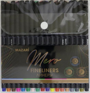 НАБОР КАПИЛЛЯРНЫХ РУЧЕК MAZARI MERO FINELINERS 36ЦВ