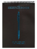 СКЕТЧБУК НА ГРЕБНЕ А5 32 Л 120Г/М2 "PEN SLICED BLACKOUT" ОФСЕТНАЯ ЧЕРНАЯ БУМАГА