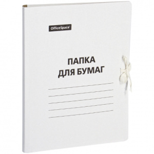 ПАПКА НА ЗАВЯЗКАХ 380Г/М НЕМЕЛОВАННЫЙ КАРТОН