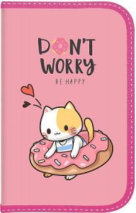 ПЕНАЛ ОДНОСЕКЦИОННЫЙ "KITTEN DONUT" 19*11,5 СМ