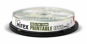 ДИСК DVD-R MIREX 4,7GB 16X БОКС