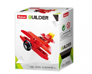 КОНСТРУКТОР"SLUBAN BUILDER" САМОЛЕТ 28 ЭЛЕМЕНТОВ