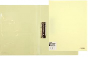 ПАПКА С БОКОВЫМ ПРИЖИМОМ "PASTEL" ЖЕЛТАЯ