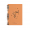 ЗАПИСНАЯ КНИГА А6 80Л "POWDER FACES" ПЕРСИКОВЫЙ
