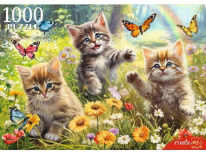 ПАЗЛЫ 1000 ЭЛЕМЕНТОВ "КОТЯТА И БАБОЧКИ"